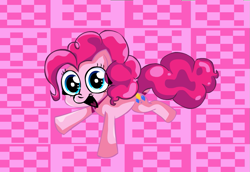 Size: 1019x701 | Tagged: safe, pinkie pie, earth pony, pony, g4, female, looking at you, mare, open mouth, open smile, smiling, solo, world smile day