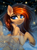 Size: 2200x3000 | Tagged: safe, artist:hakaina, oc, oc only, oc:aerion featherquill, pegasus, pony, chest fluff, commission, ear fluff, female, fog, high res, hoof fluff, looking at you, looking back, mare, mist, night, pale belly, raised hoof, slender, solo, spread wings, thin, underhoof, wings, ych result