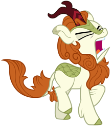 Size: 7000x8000 | Tagged: safe, artist:tardifice, autumn blaze, kirin, g4, sounds of silence, absurd resolution, angry, autumn blaze is not amused, frustrated, groan, simple background, solo, transparent background, unamused, vector