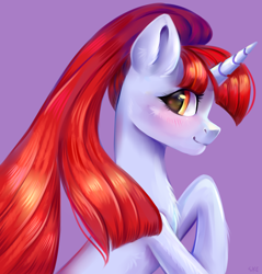 Size: 2200x2300 | Tagged: safe, artist:ske, oc, pony, unicorn, gift art, high res, solo