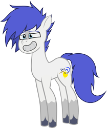 Size: 1757x2105 | Tagged: safe, artist:isaac_pony, oc, oc only, oc:blue snow, oc:isaac pony, earth pony, pony, g5, my little pony: tell your tale, g5 oc, male, show accurate, simple background, smiling, solo, tail, tell your tale accurate, transparent background, vector