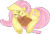 Size: 1024x691 | Tagged: safe, artist:starsongdusk, fluttershy, cat, pegasus, pony, g4, curled up, cute, duo, eyes closed, female, floppy ears, lying down, mare, prone, raised hoof, shyabetes, simple background, sleeping, stray (game), teary eyes, transparent background