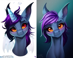 Size: 1279x1024 | Tagged: safe, ai assisted, ai content, artist:sunny way, editor:sunny way, generator:purplesmart.ai, generator:stable diffusion, oc, oc only, pony, blushing, bust, cute, female, looking at you, mare, portrait, slender, smiling, solo, sternocleidomastoid, thin