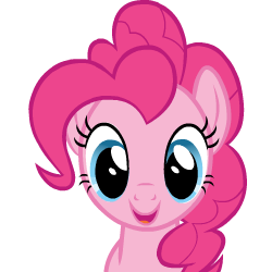 Size: 250x250 | Tagged: safe, artist:sasha-flyer, pinkie pie, earth pony, pony, g4, 3d saul goodman, animated, animated png, better call saul, female, mare, mare stare, meme, ponified meme, simple background, solo, stare, transparent background, vector, zoomed in
