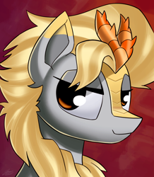 Size: 1012x1162 | Tagged: safe, artist:dori-to, oc, oc only, oc:solar wave, kirin, bust, male, portrait, solo, stallion