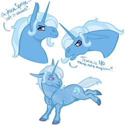 Size: 1280x1280 | Tagged: safe, artist:pegartisus, trixie, pony, unicorn, g4, bust, female, full body, mare, simple background, solo, text, transparent background