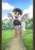 Size: 2480x3508 | Tagged: safe, artist:taytinabelle, derpy hooves, pegasus, pony, g4, clothes, cute, derpabetes, doordash, female, flying, grass, grass field, happy, hat, high res, hoof hold, looking at you, mare, open mouth, open smile, polo shirt, raised hoof, smiling, solo, spread wings, uniform, wings