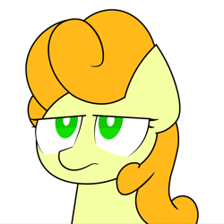 Size: 1620x1620 | Tagged: safe, artist:greenhoof, carrot top, golden harvest, earth pony, pony, g4, female, mare, simple background, solo, transparent background, unamused, vector, white pupils