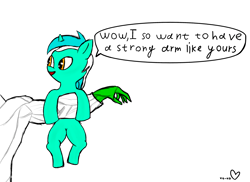Size: 3744x2720 | Tagged: safe, artist:fizzlepopsunset, lyra heartstrings, oc, oc:anon, human, pony, unicorn, g4, duo, hand, high res, offscreen character, simple background, that pony sure does love hands, that pony sure does love humans, white background