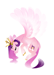 Size: 800x1100 | Tagged: safe, artist:28gooddays, pipp petals, pegasus, pony, g5, eyes closed, simple background, solo, white background