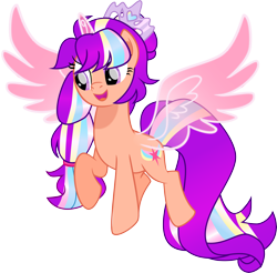 Size: 6273x6172 | Tagged: safe, artist:shootingstarsentry, oc, oc:alice starscout, alicorn, pony, g5, absurd resolution, artificial horn, artificial wings, augmented, horn, magic, magic horn, magic wings, offspring, parent:hitch trailblazer, parent:sunny starscout, parents:starblazer, simple background, solo, transparent background, wings