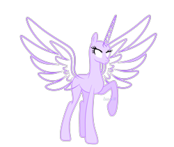 Size: 2377x2009 | Tagged: safe, artist:existencecosmos188, oc, oc only, alicorn, pony, alicorn oc, base, eyelashes, female, high res, horn, mare, raised hoof, simple background, solo, transparent background, white eyes, wings