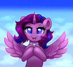 Size: 3768x3423 | Tagged: safe, artist:confetticakez, oc, oc only, alicorn, pony, alicorn oc, high res, horn, solo, wings