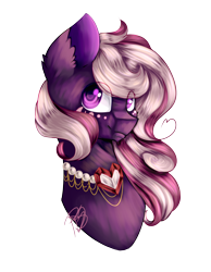 Size: 1944x2500 | Tagged: safe, artist:prettyshinegp, oc, oc only, earth pony, pony, bust, earth pony oc, signature, simple background, solo, transparent background