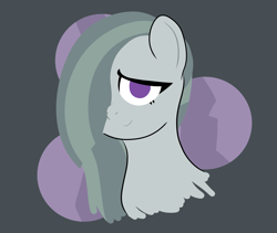 Size: 5870x4961 | Tagged: safe, artist:realgero, marble pie, earth pony, pony, g4, gray background, looking at you, simple background, solo
