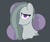 Size: 5870x4961 | Tagged: safe, artist:realgero, marble pie, earth pony, pony, g4, gray background, looking at you, simple background, solo