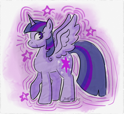 Size: 2264x2080 | Tagged: safe, artist:queertrixie, twilight sparkle, alicorn, pony, g4, female, high res, mare, outline, simple background, solo, twilight sparkle (alicorn), watermark, white background