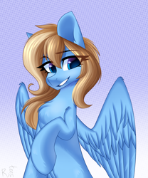 Size: 1500x1800 | Tagged: safe, artist:rinteen, oc, pegasus, pony, solo