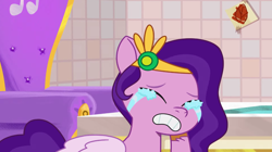 Size: 3299x1847 | Tagged: safe, screencap, pipp petals, pegasus, pony, g5, making a meal of it, my little pony: tell your tale, spoiler:g5, spoiler:my little pony: tell your tale, spoiler:tyts01e35, crying, drama queen pipp, female, mare, solo