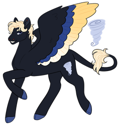 Size: 1280x1352 | Tagged: safe, artist:s0ftserve, oc, oc:supercell, pegasus, pony, colored wings, magical lesbian spawn, male, multicolored wings, offspring, parent:lightning dust, parent:rolling thunder, parents:thunder and lightning, simple background, solo, stallion, transparent background, wings