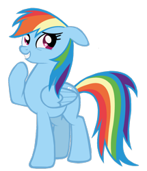 Size: 688x800 | Tagged: safe, artist:benpictures1, rainbow dash, pegasus, pony, g4, the mysterious mare do well, cute, dashabetes, female, floppy ears, inkscape, mare, simple background, solo, transparent background, vector
