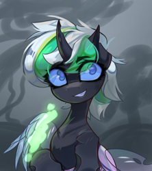 Size: 3282x3698 | Tagged: safe, artist:jfrxd, oc, oc only, oc:siriusnavigator, oc:siriusnavigator(changeling), changeling, pony, bust, high res, solo