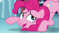 Size: 1280x720 | Tagged: safe, artist:hourlypony, screencap, pinkie pie, g4, the crystalling, face down ass up, female, looking back, out of context