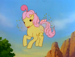 Size: 628x480 | Tagged: safe, screencap, rosedust, flutter pony, pony, g1, my little pony: the movie (g1), female, mare, solo
