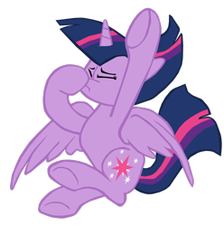 Size: 794x800 | Tagged: safe, artist:benpictures1, twilight sparkle, alicorn, pony, g4, cute, eyes closed, female, holding nose, inkscape, jumping, mare, simple background, solo, transparent background, twiabetes, twilight sparkle (alicorn), vector