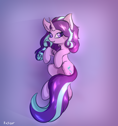 Size: 1400x1500 | Tagged: safe, artist:rejiser, starlight glimmer, pony, unicorn, g4, chest fluff, female, horn, mare, solo