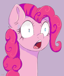 Size: 2520x2990 | Tagged: safe, artist:ske, pinkie pie, earth pony, pony, g4, gasp, high res, open mouth, pinpoint eyes, solo, tongue out, wide eyes