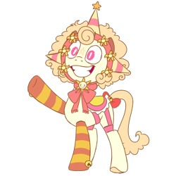 Size: 900x900 | Tagged: safe, artist:fuckomcfuck, oc, oc:sunny bunny, earth pony, pony, base used, bells, bow, clothes, saddle, simple background, socks, solo, sun, tack, transparent background