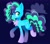 Size: 2048x1820 | Tagged: safe, artist:pastacrylic, misty brightdawn, pony, unicorn, g5, alternate cutie mark, chest fluff, cloud, solo, stars