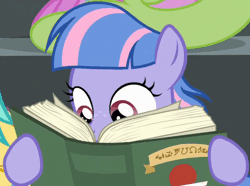 Size: 800x594 | Tagged: safe, screencap, wind sprint, pegasus, pony, common ground, g4, animated, book, cute, female, filly, foal, freckles, gif, loop, perfect loop, reading, solo focus, sprintabetes