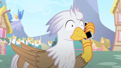Size: 1280x720 | Tagged: safe, artist:mlp-silver-quill, oc, oc:silver quill, after the fact, after the fact:flight to the finish, cellphone, oh crap, phone, ponyville