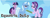 Size: 1948x704 | Tagged: safe, artist:sunsetshimmertrainz1, starlight glimmer, trixie, twilight sparkle, alicorn, pony, unicorn, equestria daily, g4, banner, female, mare, raised hoof, smiling, text, trio, twilight sparkle (alicorn)