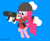 Size: 611x501 | Tagged: safe, artist:ironwoodakacleanser, pinkie pie, earth pony, pony, g4, clothes, cloud, cosplay, costume, female, helmet, mare, rocket launcher, signature, soldier, soldier (tf2), solo, team fortress 2, weapon