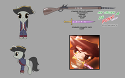 Size: 1920x1200 | Tagged: safe, artist:lucielity, oc, earth pony, pony, comic:my crush is a pony?, comic, earth pony oc, fanfic, magic, reference sheet, soldier, soldier pony