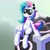 Size: 2000x2000 | Tagged: safe, artist:trackheadtherobopony, oc, oc:cyber rose, pony, robot, robot pony, high res, sitting, solo