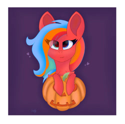 Size: 750x745 | Tagged: safe, artist:gaffy, oc, oc only, pony, halloween, holiday, smiling, solo