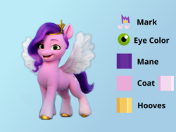 Size: 2000x1500 | Tagged: safe, artist:briarlight, pipp petals, pegasus, pony, g5, cutie mark, female, mare, reference sheet, solo