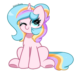 Size: 3008x2894 | Tagged: safe, artist:kittyrosie, oc, oc only, oc:oofy colorful, pony, unicorn, female, high res, mare, simple background, solo, transparent background