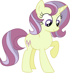 Size: 6998x7385 | Tagged: safe, artist:shootingstarsentry, oc, oc:meteor drop, pony, unicorn, absurd resolution, female, mare, raised hoof, simple background, smiling, solo, transparent background