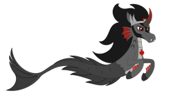 Size: 2005x1133 | Tagged: safe, artist:dyonys, king sombra, siren, the crystal empire 10th anniversary, g4, gem, male, simple background, siren gem, sirenified, solo, species swap, transparent background