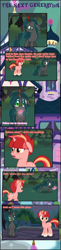 Size: 1481x6080 | Tagged: safe, artist:shootingstarsentry, oc, oc:nightshade (digimonlover101), oc:star curve, butterfly, changepony, hybrid, pony, unicorn, comic:the next generation, female, interspecies offspring, mare, offspring, parent:queen chrysalis, parent:shining armor, parent:starlight glimmer, parent:sunburst, parents:shining chrysalis, parents:starburst