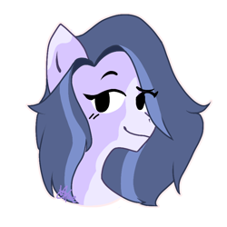 Size: 768x768 | Tagged: safe, artist:vixenpony, oc, oc only, oc:silvermist, earth pony, pony, commission, eyes open, simple background, smiling, smirk, solo, transparent background