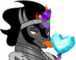 Size: 2500x1982 | Tagged: safe, artist:jp, derpibooru exclusive, king sombra, pony, unicorn, the crystal empire 10th anniversary, g4, candy, crystal heart, dark magic, food, glowing, glowing horn, horn, licking, lollipop, magic, male, sexy, simple background, solo, stallion, stupid sexy sombra, telekinesis, tongue out, transparent background, vector
