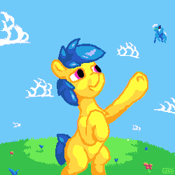 Size: 512x512 | Tagged: safe, artist:vohd, oc, oc only, oc:vohd, pony, animated, gif, happy, pixel art