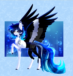 Size: 1280x1344 | Tagged: safe, artist:afterglory, oc, oc:marie pixel, pegasus, pony, deviantart watermark, female, mare, obtrusive watermark, solo, watermark