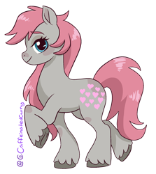 Size: 1324x1487 | Tagged: safe, artist:caffeinatedcarny, snuzzle, g1, blushing, digital art, female, mare, simple background, solo, transparent background, unshorn fetlocks